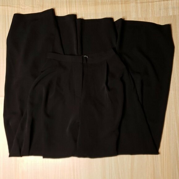 Fashion Nova For Cardi B Womens NWOT Black Super Wide Leg Pants Small - Picture 1 of 9